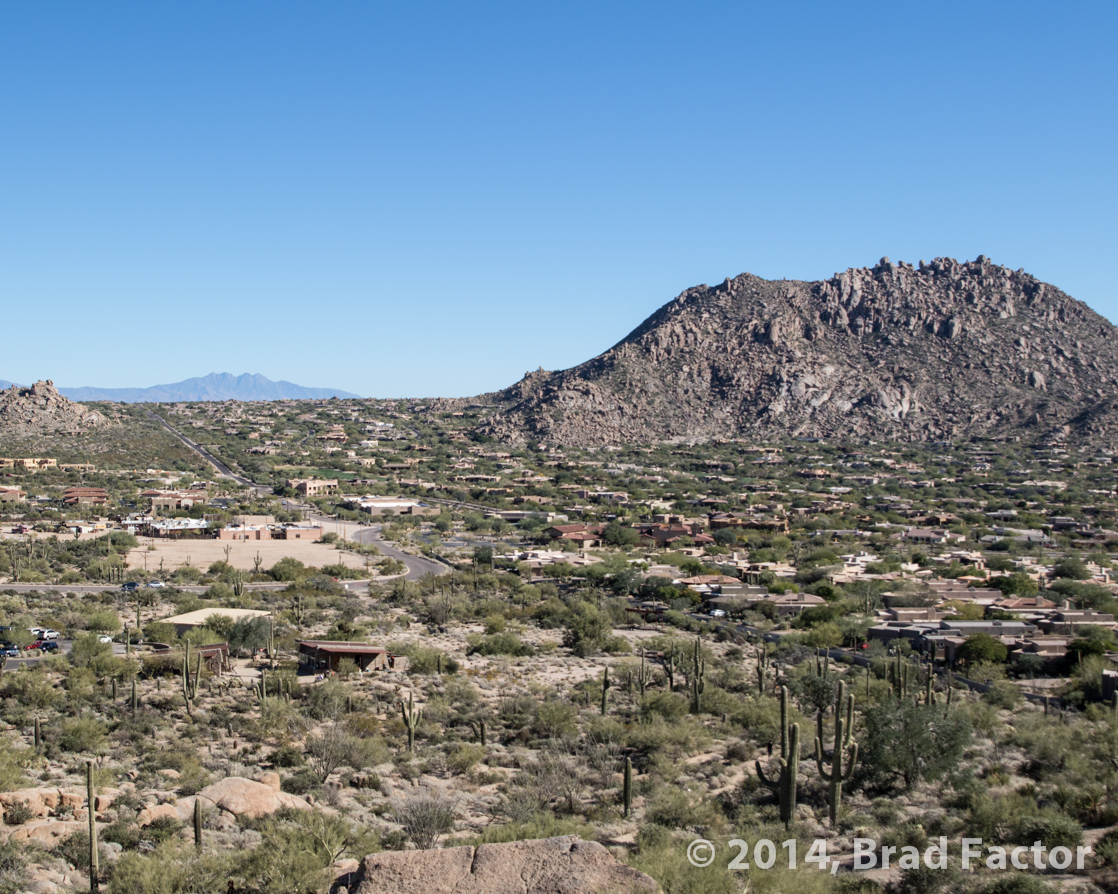 Looking Toward Four Peaks from Pinnacle Peak