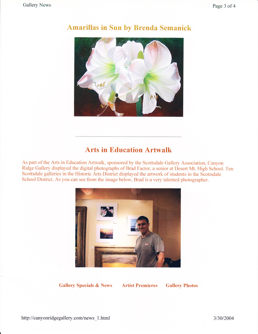 Gallery Showing Article