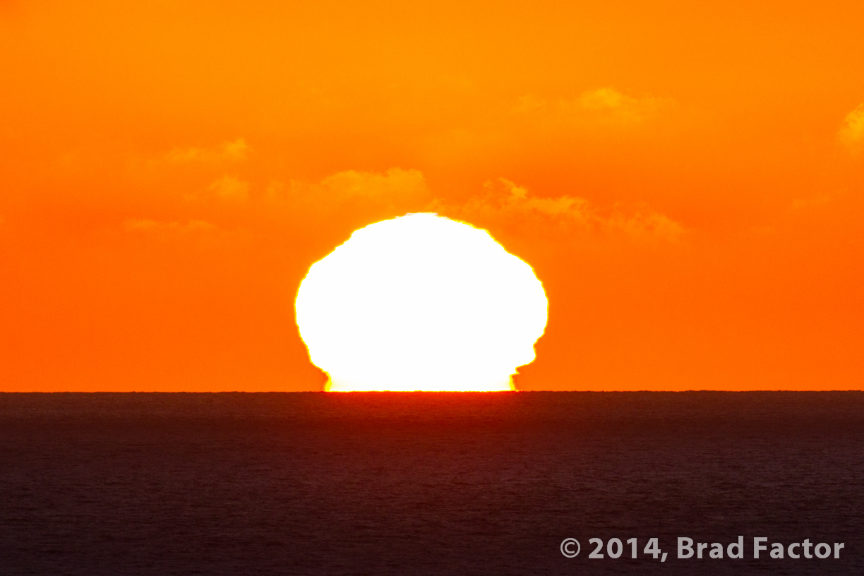Sun on the Horizon in Carlsbad