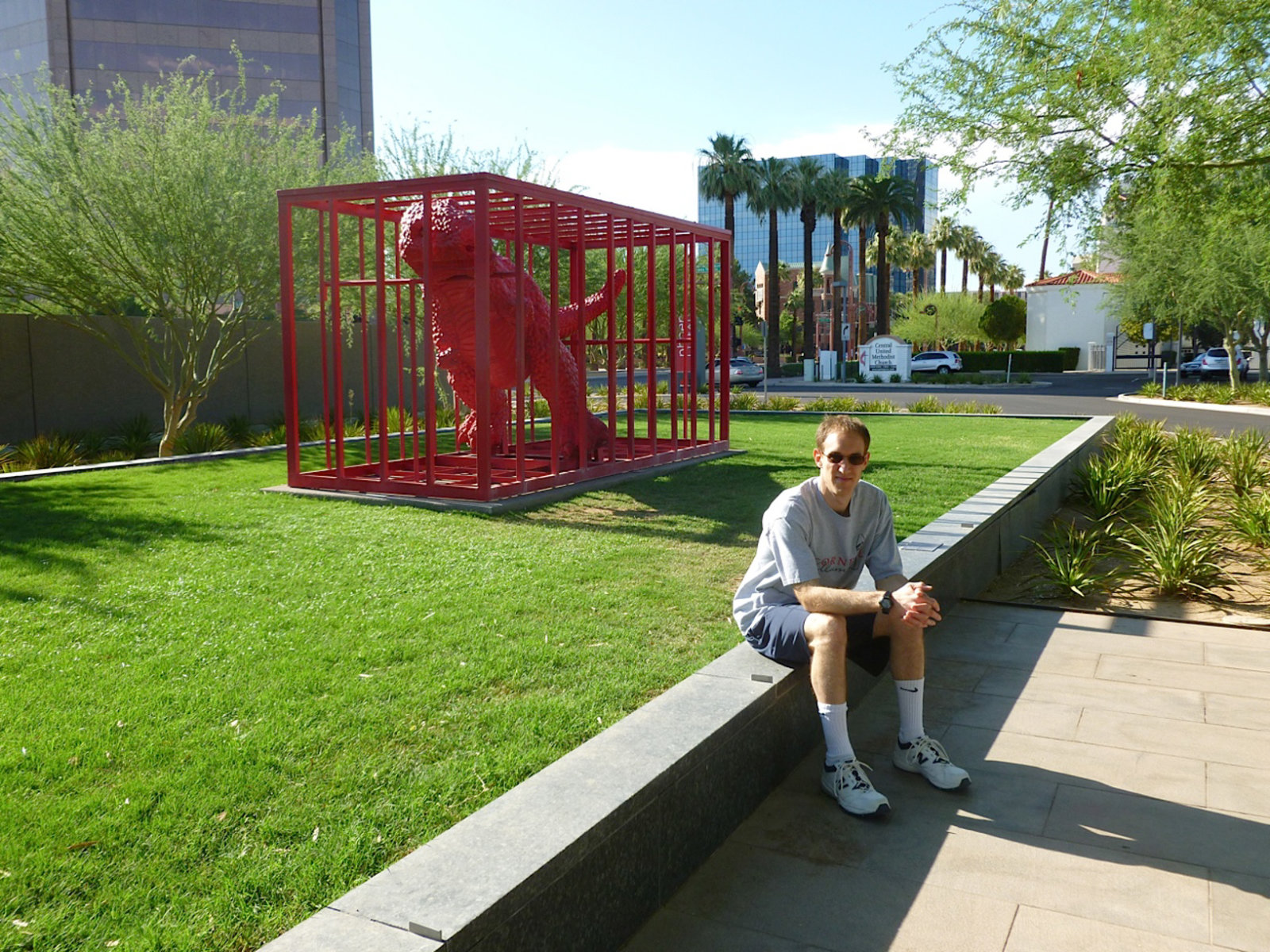 Outside of the Phoenix Art Museum