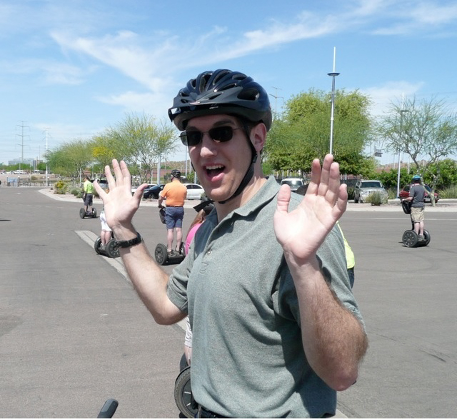 On a Segway at Tempe Town Lake