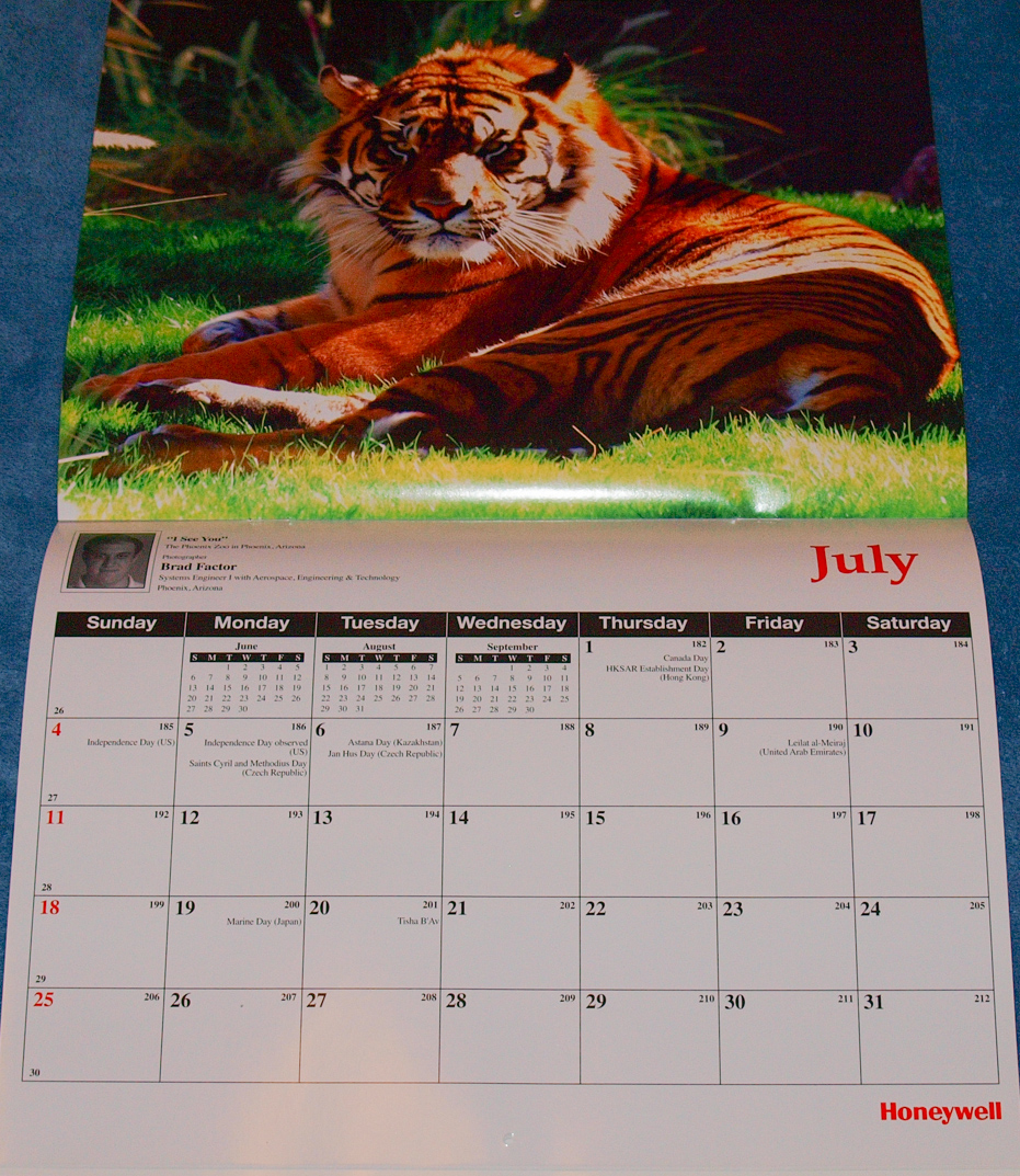 Honeywell Wall Calendar