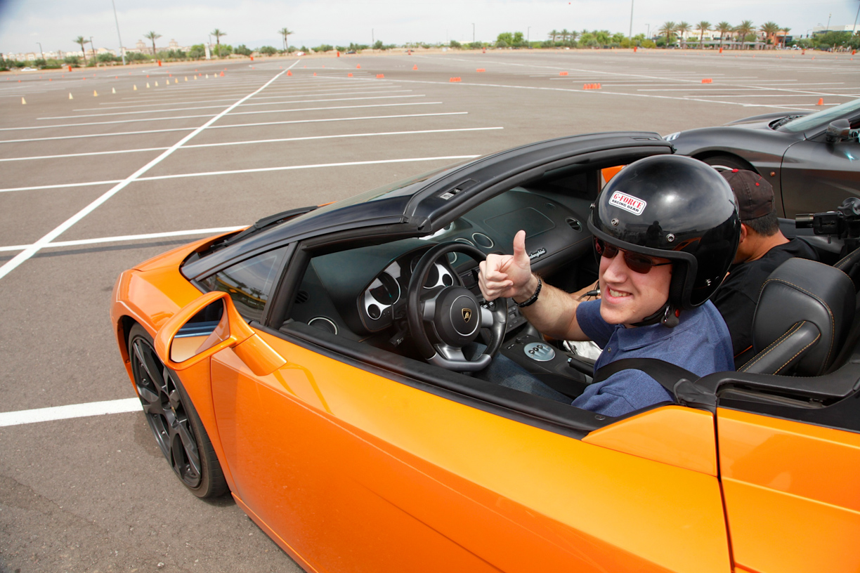 Driving a Lamborghini Gallardo at the Dream Car Sprint